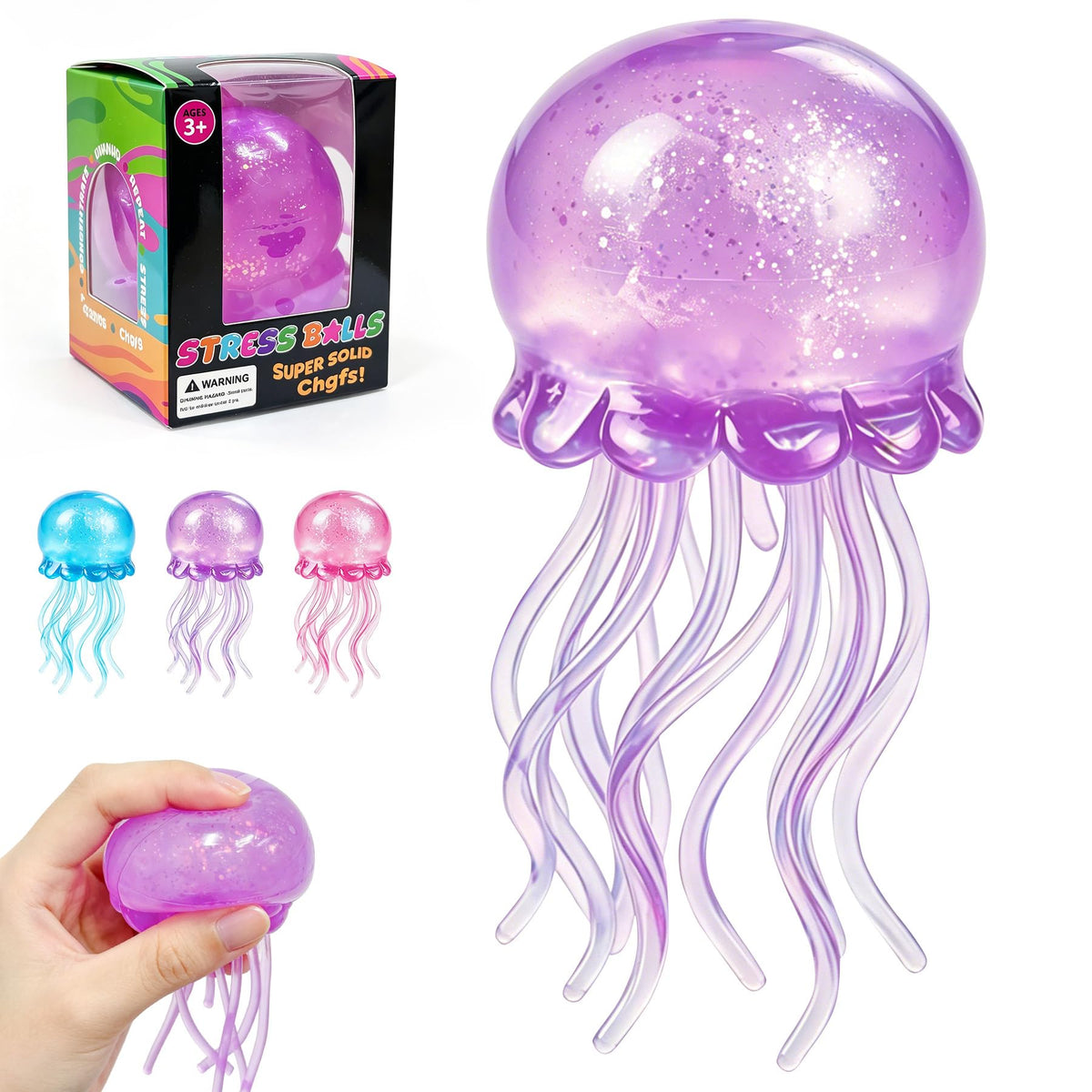 NeeDoh Jellyfish – JellySquish Sparkle Squishy