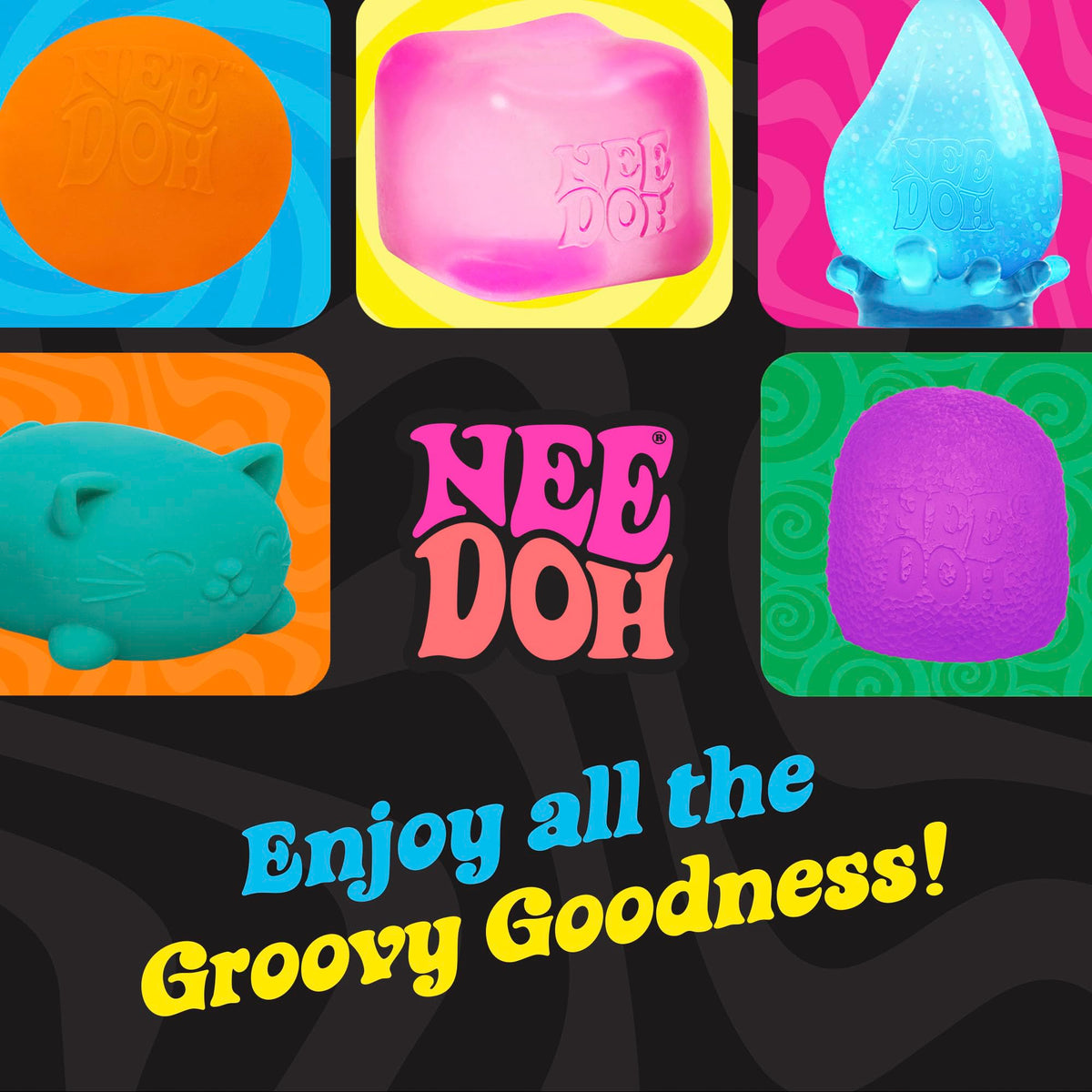 NeeDoh Original – The Groovy Glob Classic Stress Ball